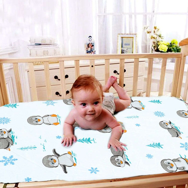 Cot Bed Sheets - penguin print