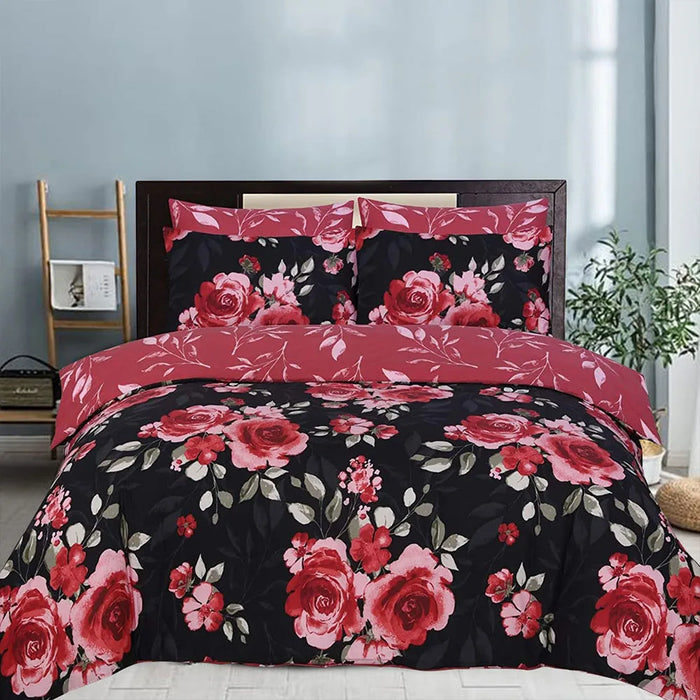 black and red duvet cover