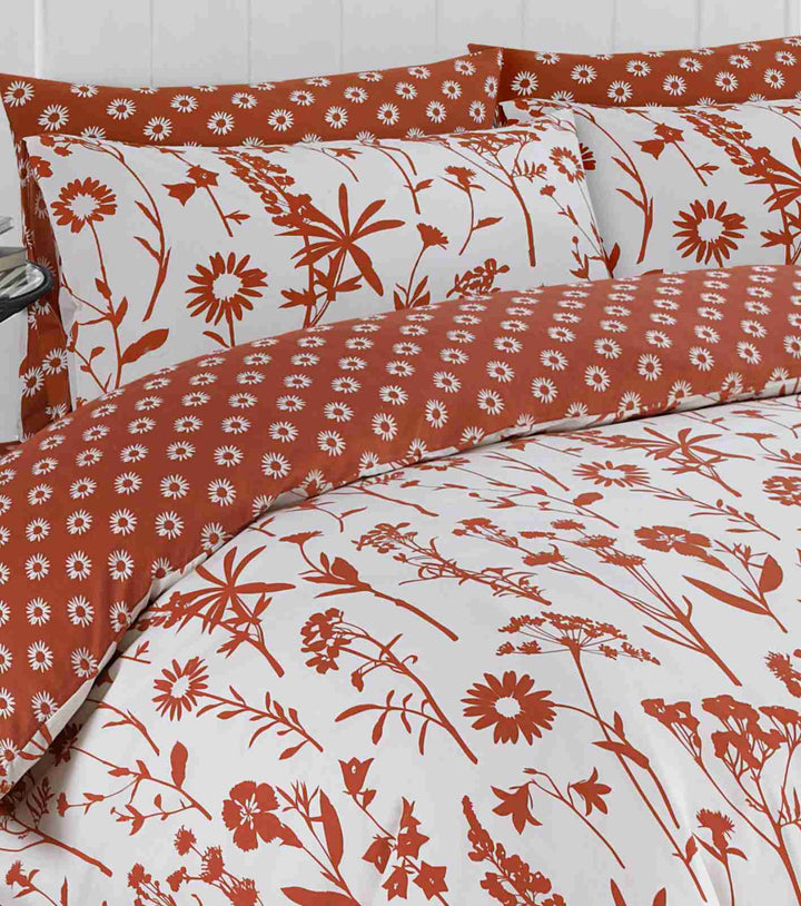 rustic floral full bedding set with fitted bed sheet