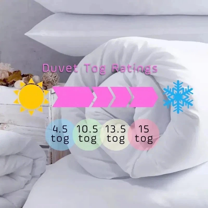 Dtex Homes Duvet Quilt & 2 Pillows - Luxury Bedding Set Bundle All Size All Togs DTEX HOMES
