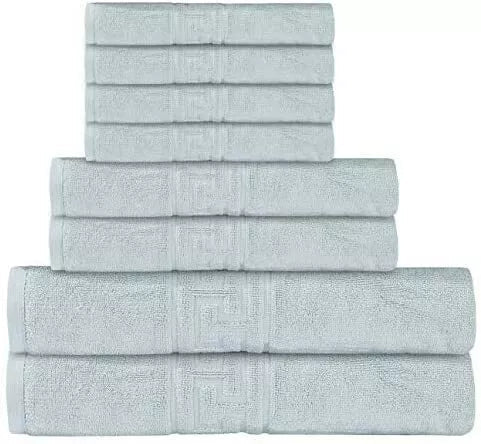 Luxury 8 Piece Bale Set 100% Egyptian Cotton Towel 4 Face, 2 Hand & 2 Bath Towel DTEX HOMES