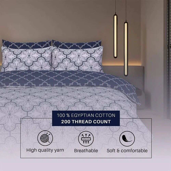 soft Egyptian cotton duvet cover set Chabba
