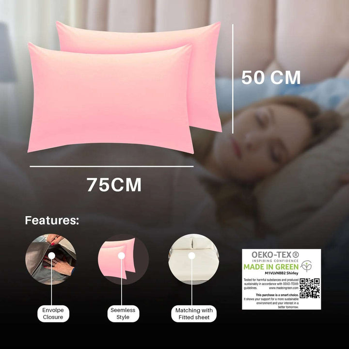 extra large pink pillow cases