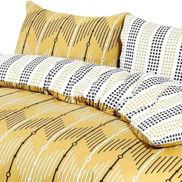 zigzag printing duvet cover