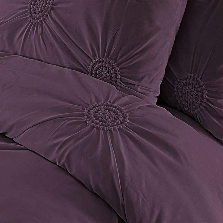 Sunflower Fancy Duvet Cover Set – Purple DTEX HOMES