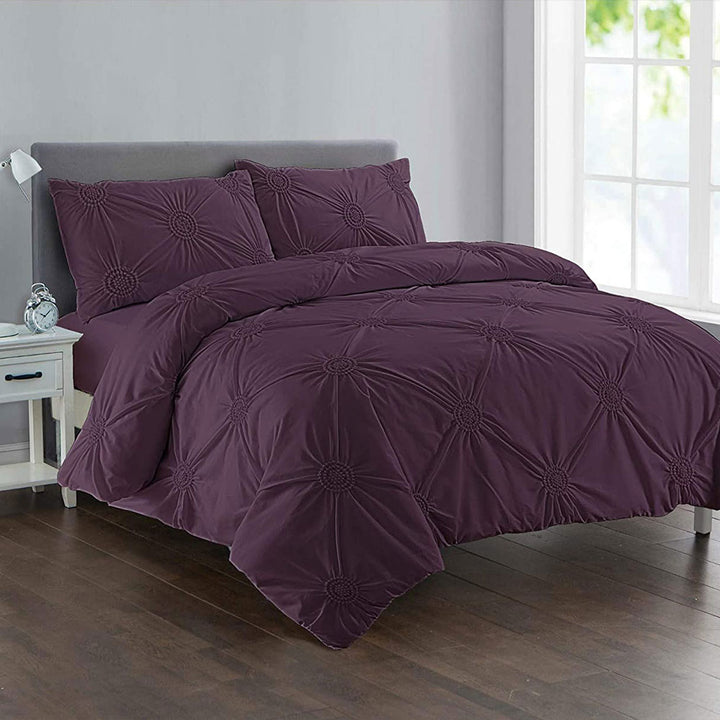 Sunflower Fancy Duvet Cover Set – Purple DTEX HOMES